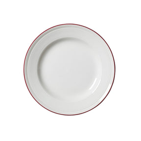 Bead Maroon Band Plate 20.25cm (8") - Pack 12