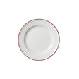 Bead Maroon Band Plate 16.5cm (6 1/2") - Pack 12