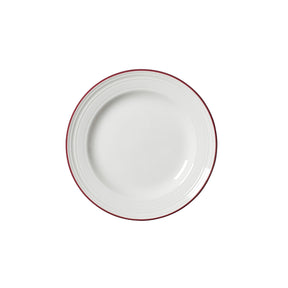 Bead Maroon Band Plate 16.5cm (6 1/2") - Pack 12
