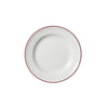 Bead Maroon Band Plate 16.5cm (6 1/2") - Pack 12
