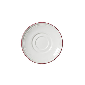Bead Maroon Band Saucer 15cm (6") - Pack 12