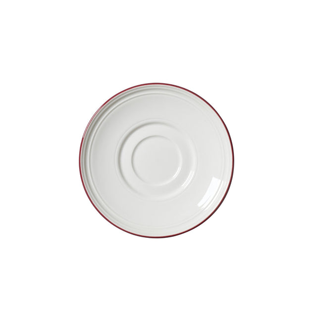 Bead Maroon Band Saucer 15cm (6") - Pack 12