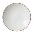Bead Maroon Band Accent Coupe Bowl 25.25cm 120.25cl (10" 42 3/10oz) - Pack 12