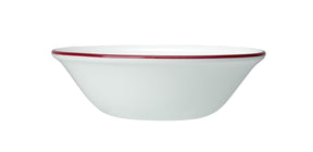 Bead Maroon Band Oatmeal Bowl 16.5cm (6 1/2") - Pack 12