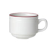 Bead Maroon Band Stacking Cup 20cl (7oz) - Pack 12