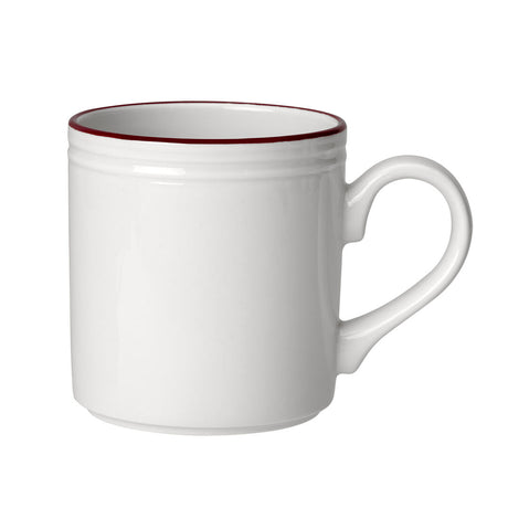 Bead Maroon Band Mug 28.5cl (10oz) - Pack 12