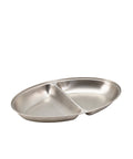 GenWare Stainless Steel Two Division Oval Vegetable Dish 30cm/ 12"