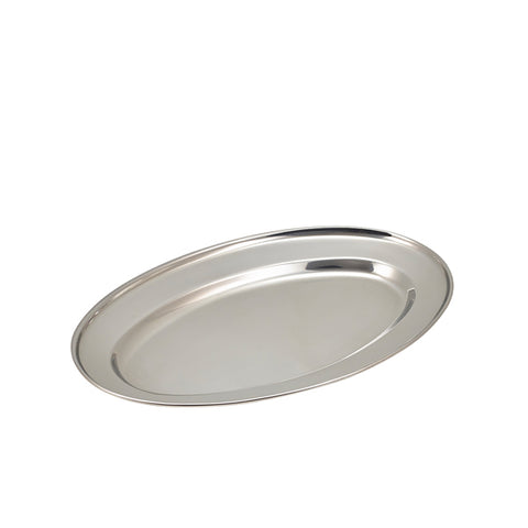 GenWare Stainless Steel Oval Flat 35cm/ 14"