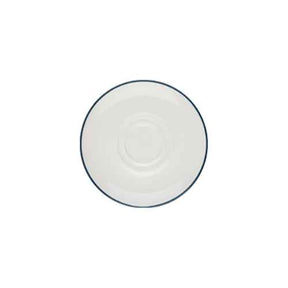 Modest Navy Double Well Saucer 16cm / 6.25" - Pack 12