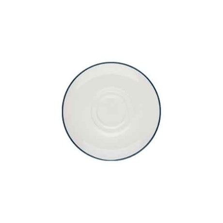 Modest Navy Double Well Saucer 16cm / 6.25" - Pack 12