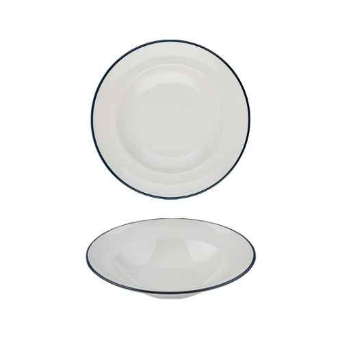 Modest Navy Pasta Plate 28cm / 11"  560ml / 19.75oz - Pack 6