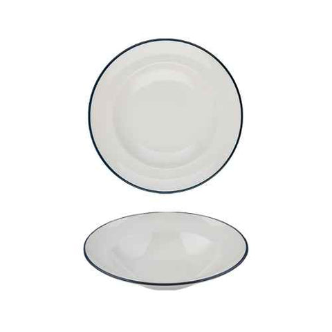 Modest Navy Pasta Plate 25cm / 9.75"  420ml /  17.75oz - Pack 12