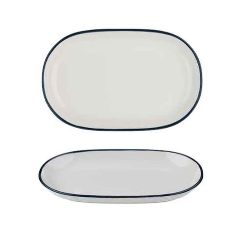 Modest Navy Oval Platter 28 x 18cm / 11" x 7" - Pack 6
