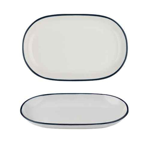 Modest Navy Oval Platter 33 x 21cm / 13" x 8.25" - Pack 6