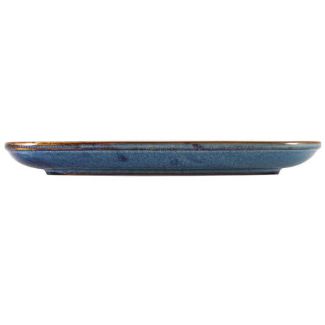 aqua blue terra porcelain plate