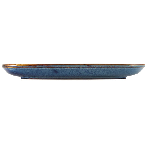 Terra Porcelain Aqua Blue Rectangular Plate 29 x 19.5cm- Pack 6