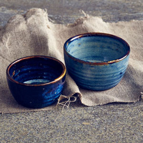 aqua blue terra procelain small bowl