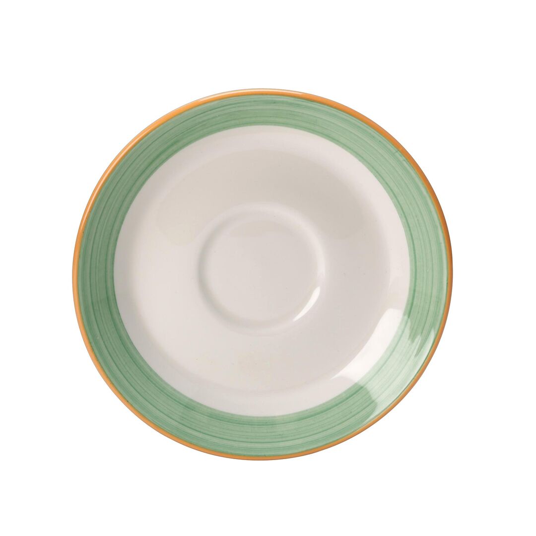 Rio Green Slimline Saucer 15.25cm (6") - Pack 36