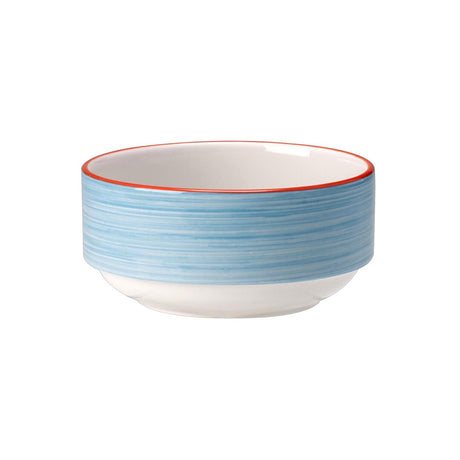 Rio Blue Unhandled Stacking Soup Cup 28.5cl (10oz) - Pack 36
