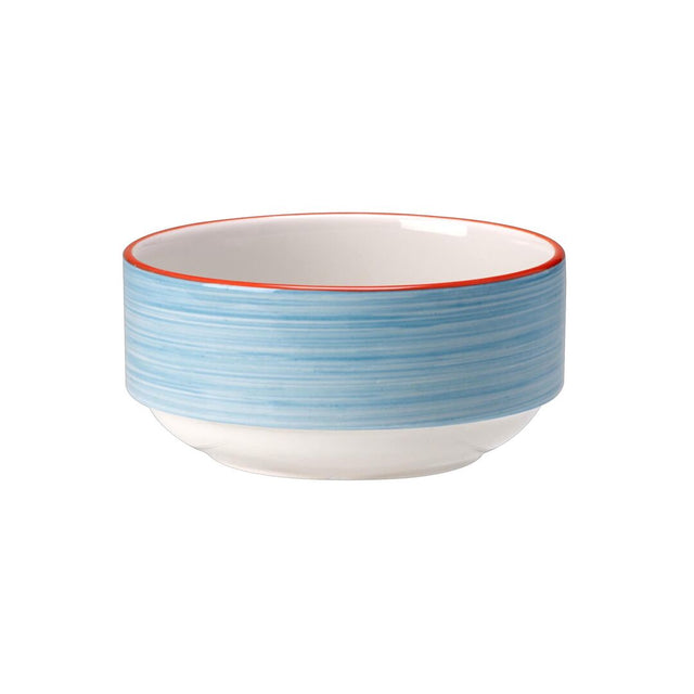 Rio Blue Unhandled Stacking Soup Cup 28.5cl (10oz) - Pack 36