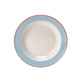 Rio Blue Slimline Soup Plate 21.5cm 39.75cl (8 1/2" 14oz) - Pack 24