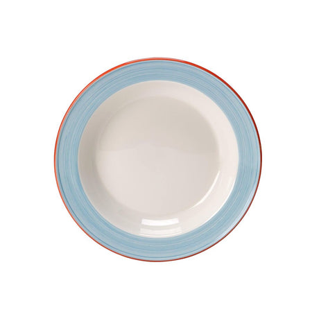 Rio Blue Slimline Soup Plate 21.5cm 39.75cl (8 1/2" 14oz) - Pack 24