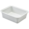 Genware Porcelain Fluted Rectangular Dish 16 x 13cm/6.25 x 5" - Pack 1