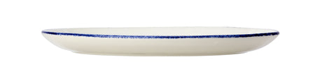 Blue Dapple Oval Coupe Plate 28cm (11") - Pack 12