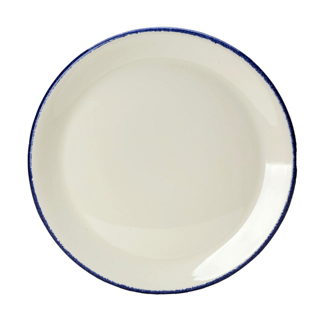 Blue Dapple Coupe Plate 23cm (9") - Pack 24