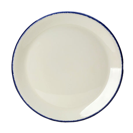 Blue Dapple Coupe Plate 25.25cm (10") - Pack 24
