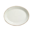 Brown Dapple Oval Coupe Plate 20.25cm (8") - Pack 24