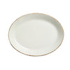 Brown Dapple Oval Coupe Plate 28cm (11") - Pack 12
