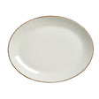 Brown Dapple Oval Coupe Plate 30.5cm (12") - Pack 12
