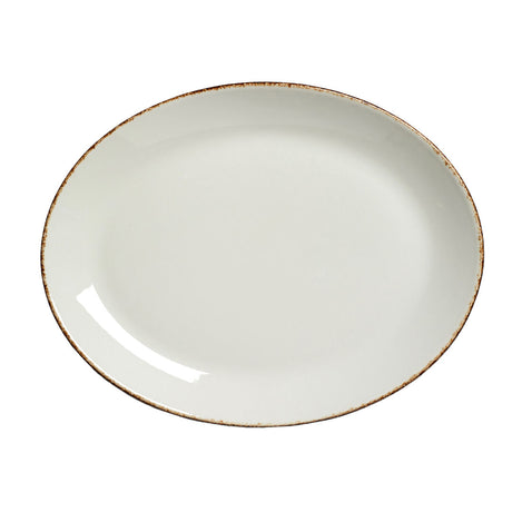 Brown Dapple Oval Coupe Plate 30.5cm (12") - Pack 12