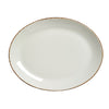 Brown Dapple Oval Coupe Plate 30.5cm (12") - Pack 12