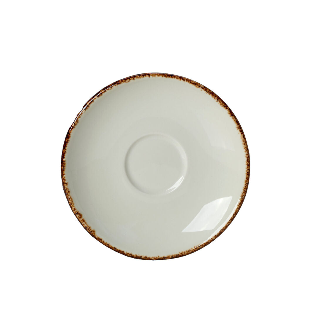 Brown Dapple Liv Saucer 12.5cm (4 7/8") - Pack 36