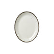 Charcoal Dapple Oval Coupe Plate 20.25cm (8") - Pack 24