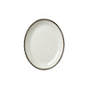 Charcoal Dapple Oval Coupe Plate 20.25cm (8") - Pack 24