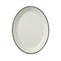 Charcoal Dapple Oval Coupe Plate 28cm (11") - Pack 12