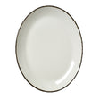 Charcoal Dapple Oval Coupe Plate 30.5cm (12") - Pack 12