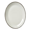 Charcoal Dapple Oval Coupe Plate 30.5cm (12") - Pack 12