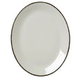 Charcoal Dapple Oval Coupe Plate 34.25cm (13 1/2") - Pack 12