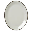 Charcoal Dapple Oval Coupe Plate 34.25cm (13 1/2") - Pack 12