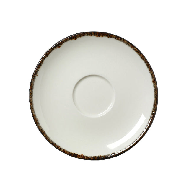 Charcoal Dapple Liv Saucer 15.25cm (6") - Pack 36