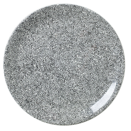 Ink Crackle Black Coupe Plate 30cm (11 3/4") - Pack 12