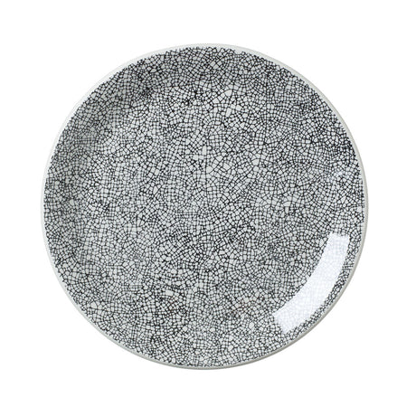 Ink Crackle Black Coupe Plate 25.25cm (10") - Pack 12
