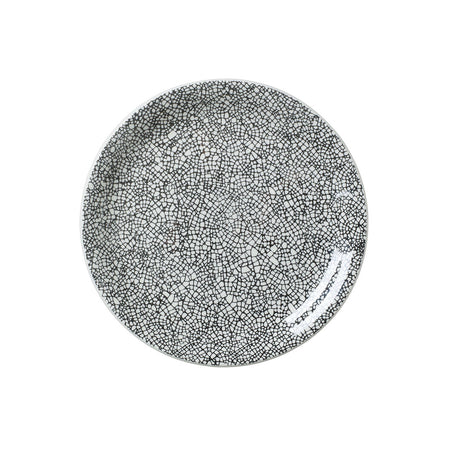 Ink Crackle Black Coupe Plate 20.25cm (8") - Pack 12