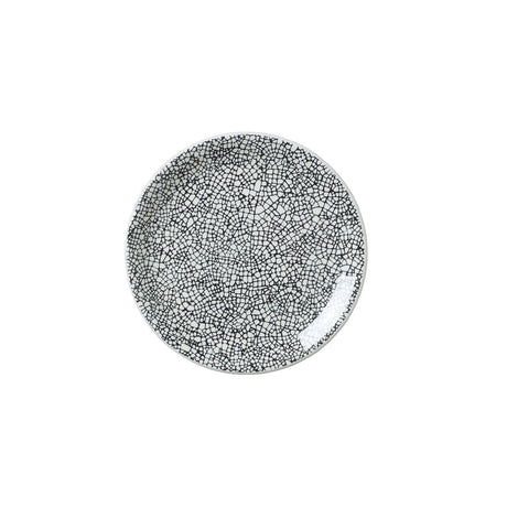 Ink Crackle Black Coupe Plate 15.25cm (6") - Pack 12