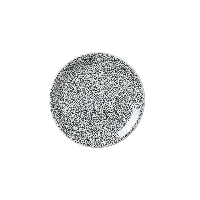 Ink Crackle Black Coupe Plate 15.25cm (6") - Pack 12