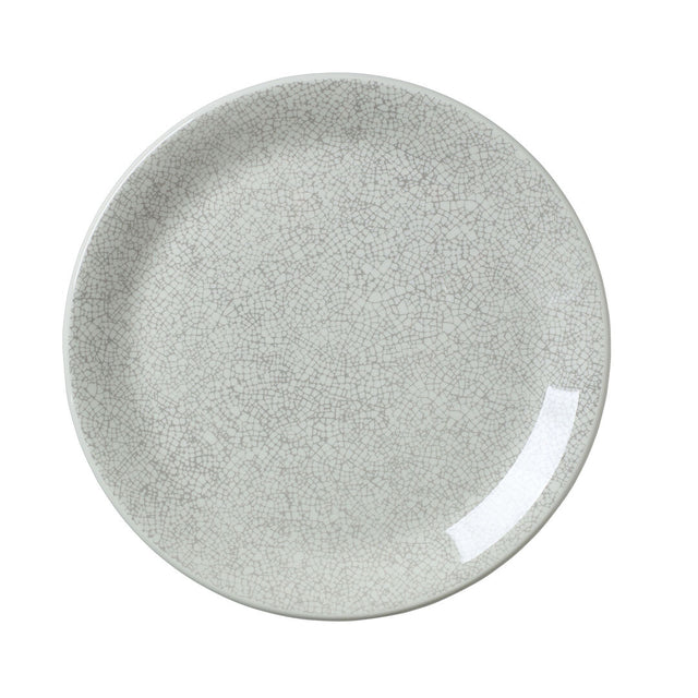 Ink Crackle Grey Coupe Plate 25.25cm (10") - Pack 12